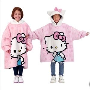 NWT Character Kids' Girls Wayy Big Hoodie PINK HELLO KITTY cozy winter cozy